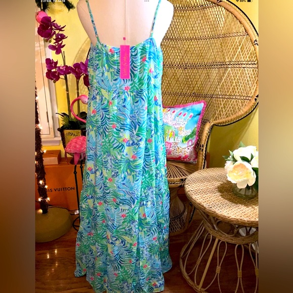 Lilly Pulitzer NWT Teresa Maxi Dress Via Parigi Size L,XL - Picture 3 of 8